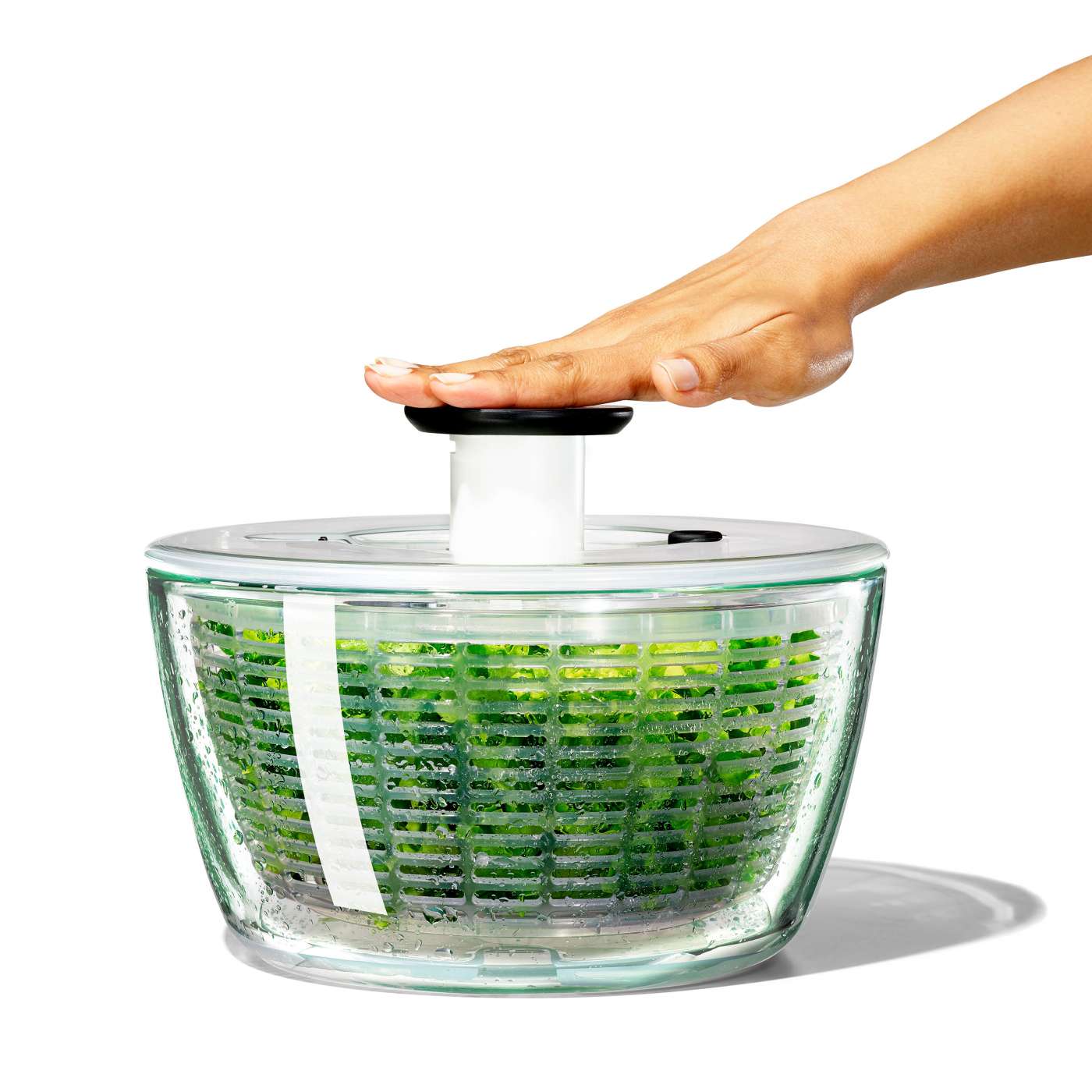 OXO Good Grips Salad Spinner 5 Quart Clear : arthritis friendly kitchen  salad spinner