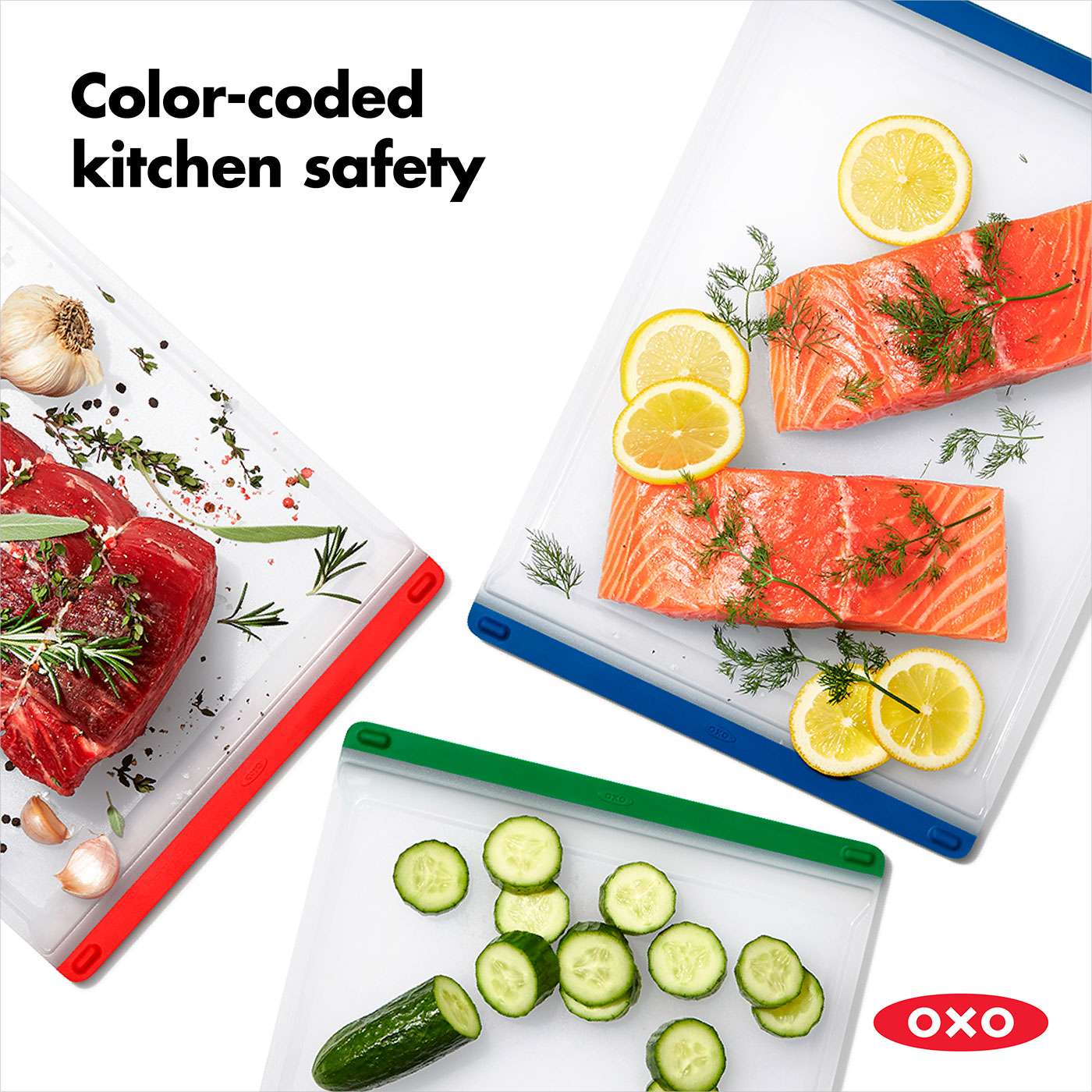 OXO Good Grips Food Prep Plastic Chopping Board, White